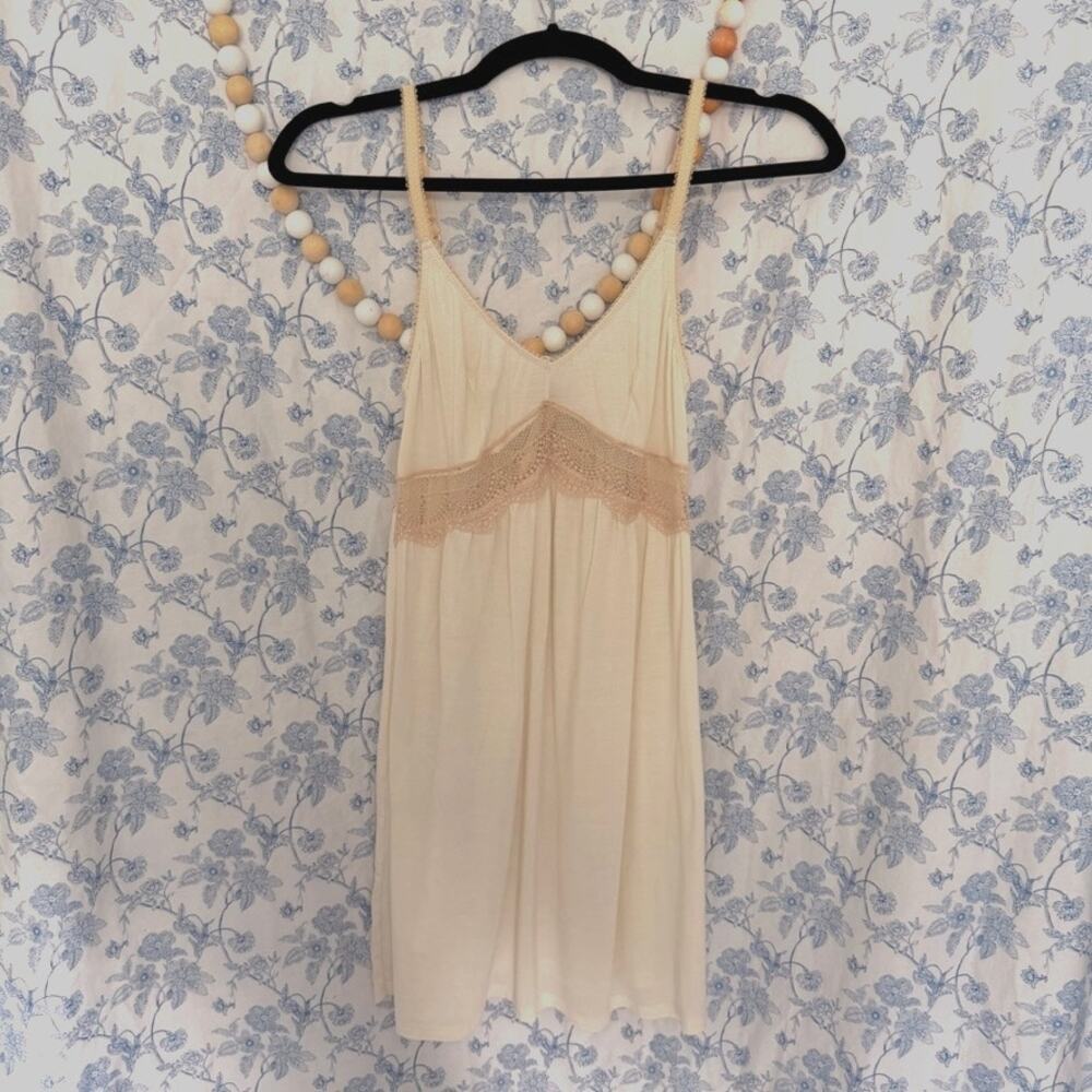 Underella by Ella Moss Cream Chemise Top Y2K Fairycore Cami S